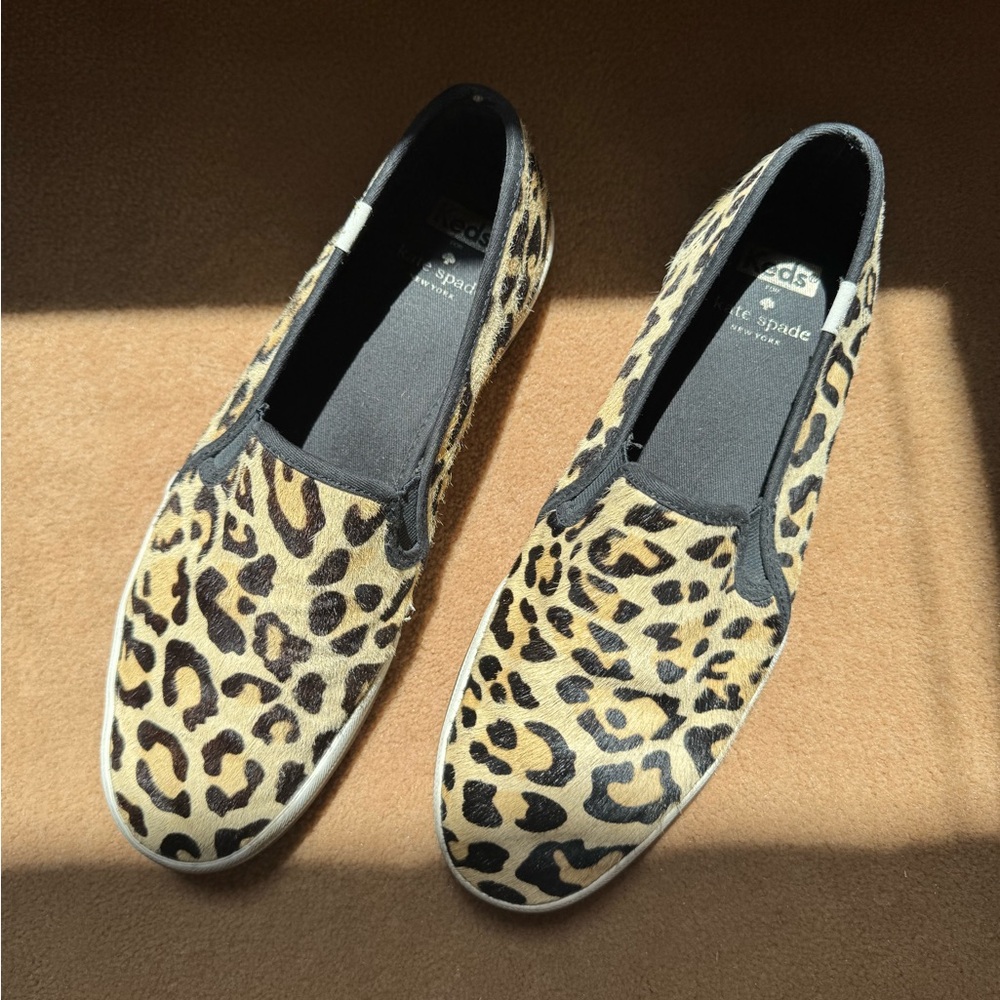 Keds x Kate Spade New York Leopard Slip-On Sneakers